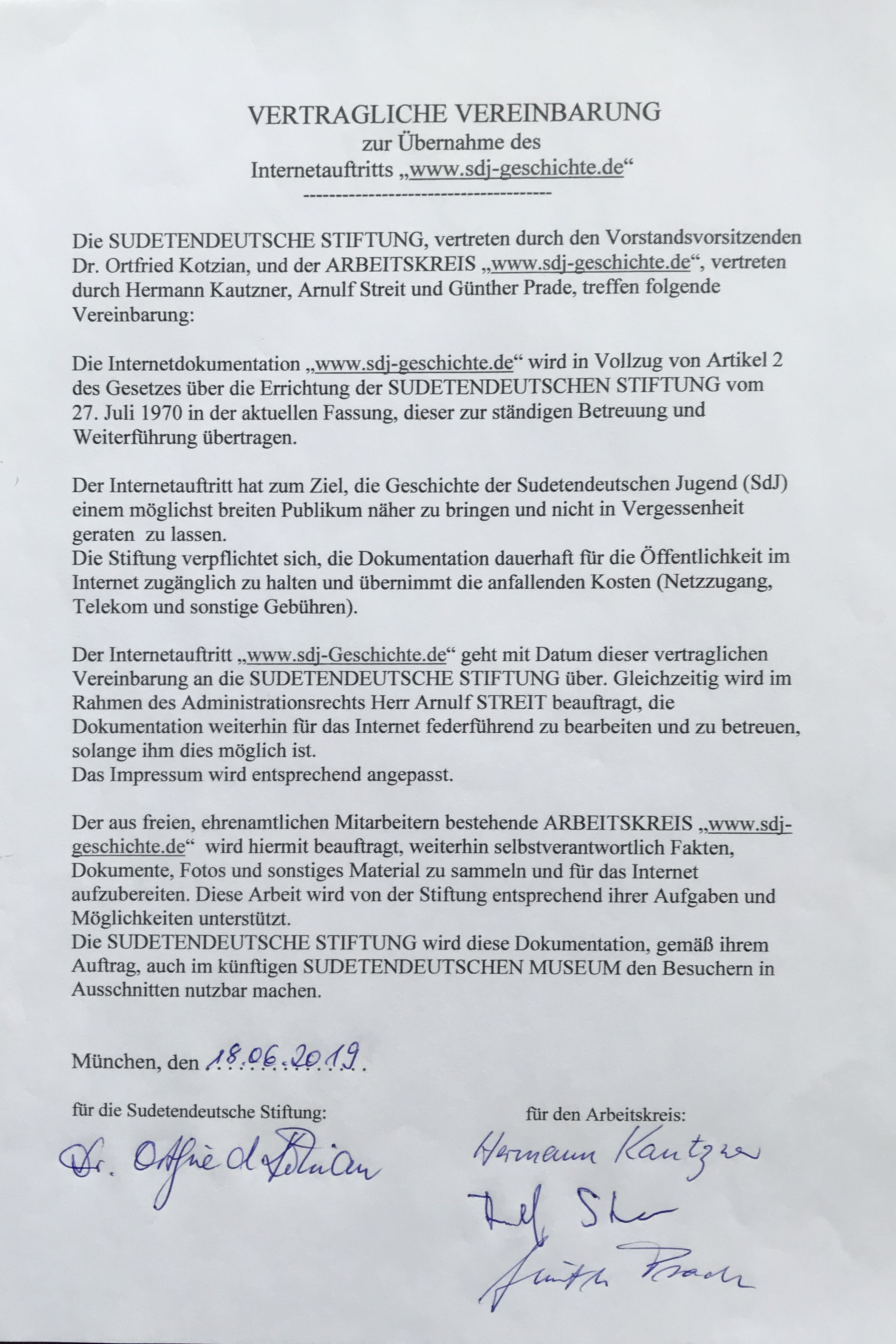 bernahmevertrag