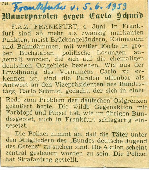 Die Meldung in der F.A.Z