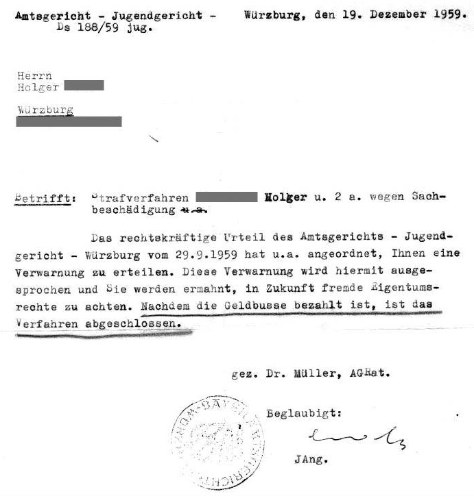 Abschluss des Verfahrens