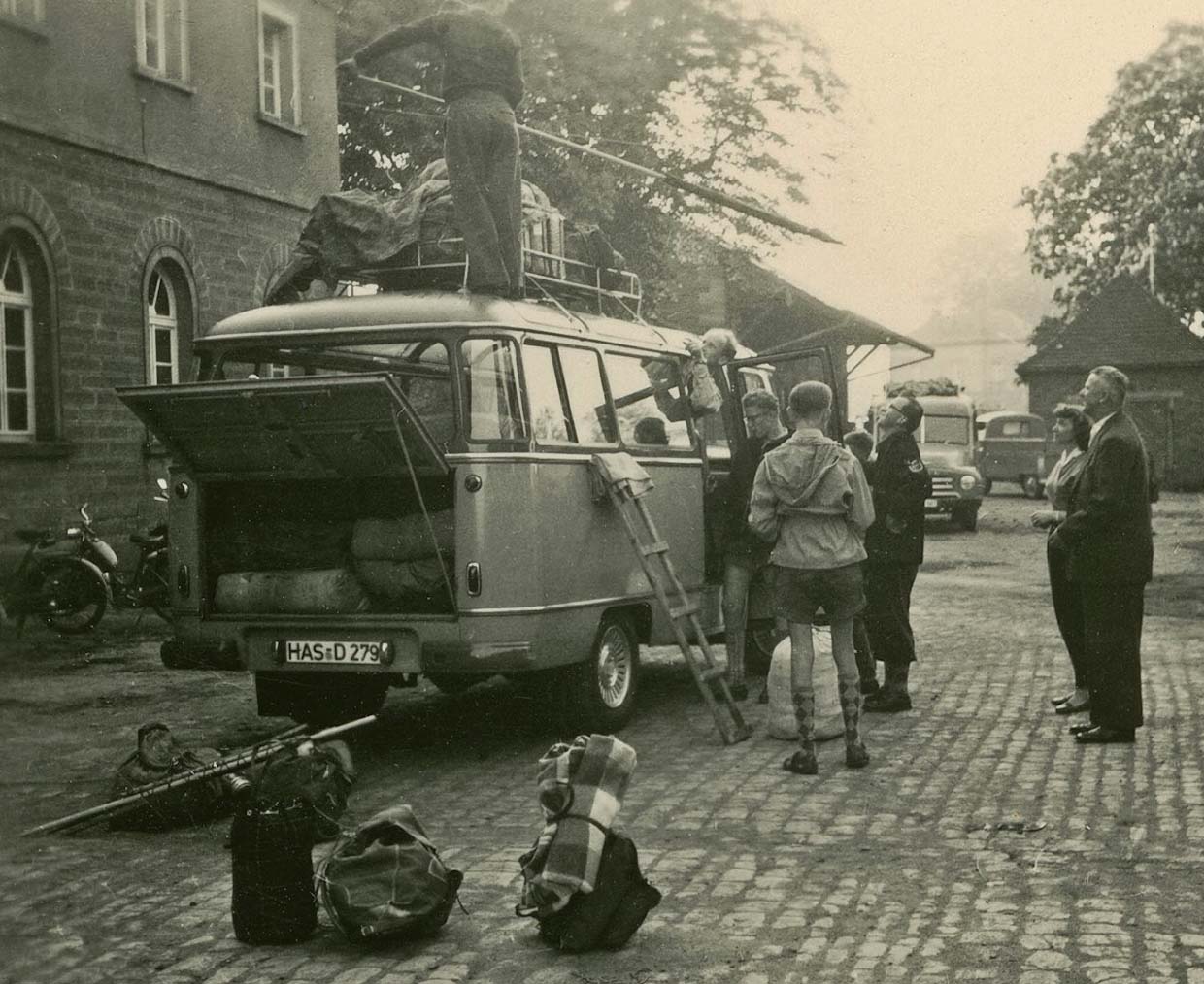 Abfahrt der Hofheimer Gruppe