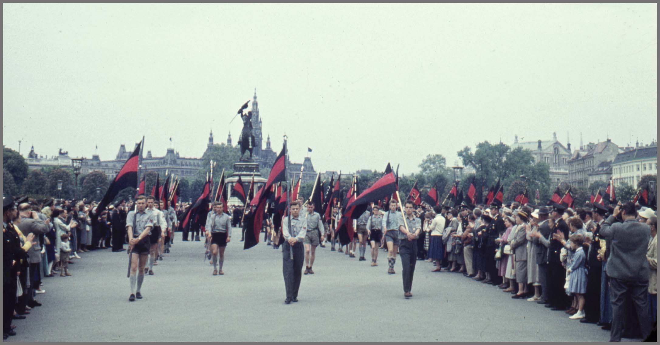 Ein Fahnenblock