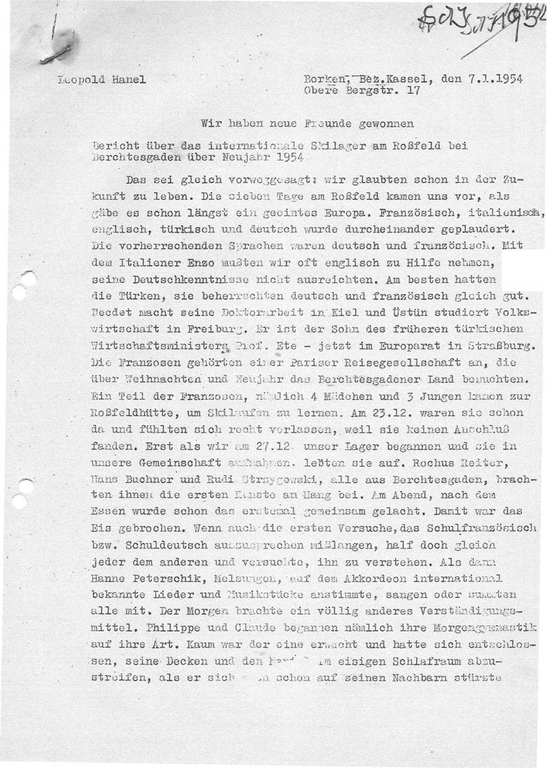 Bericht Hanel, Seite 01