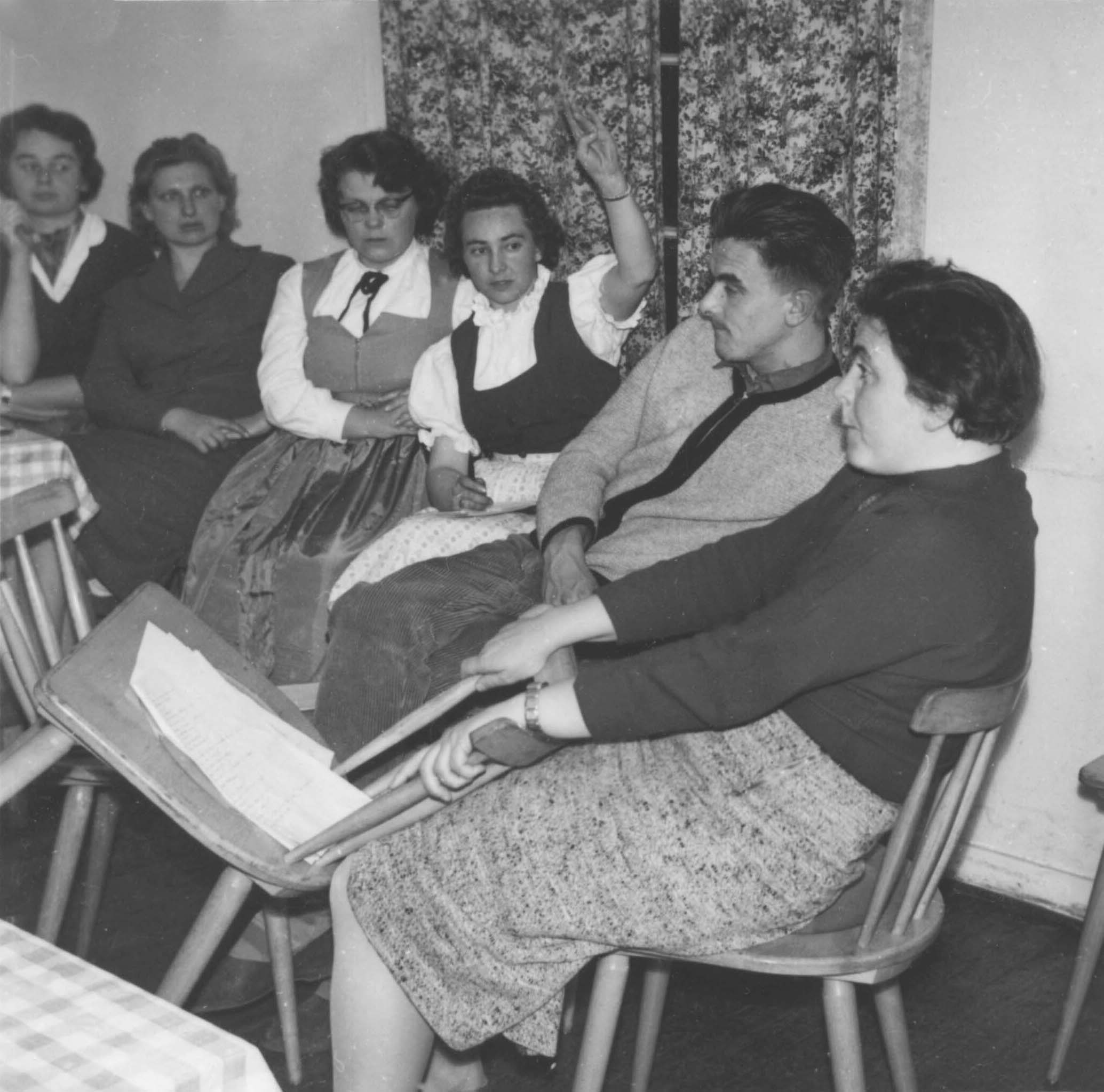 Gruppe beim Unterricht