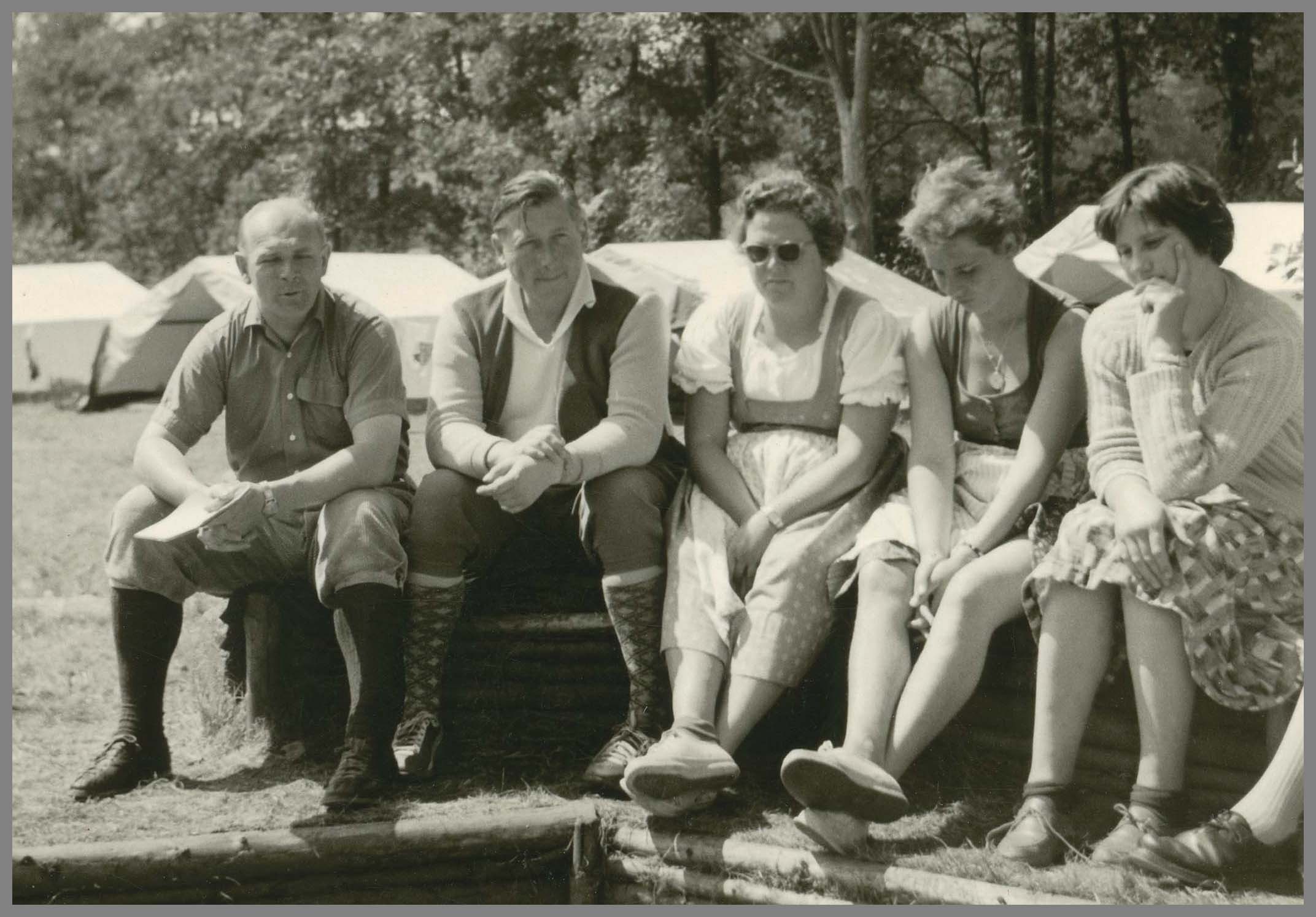 Ossi Bse, Rolf Nitsch, Traute Theml, Gundel Pobel, Ursel Groschmidt