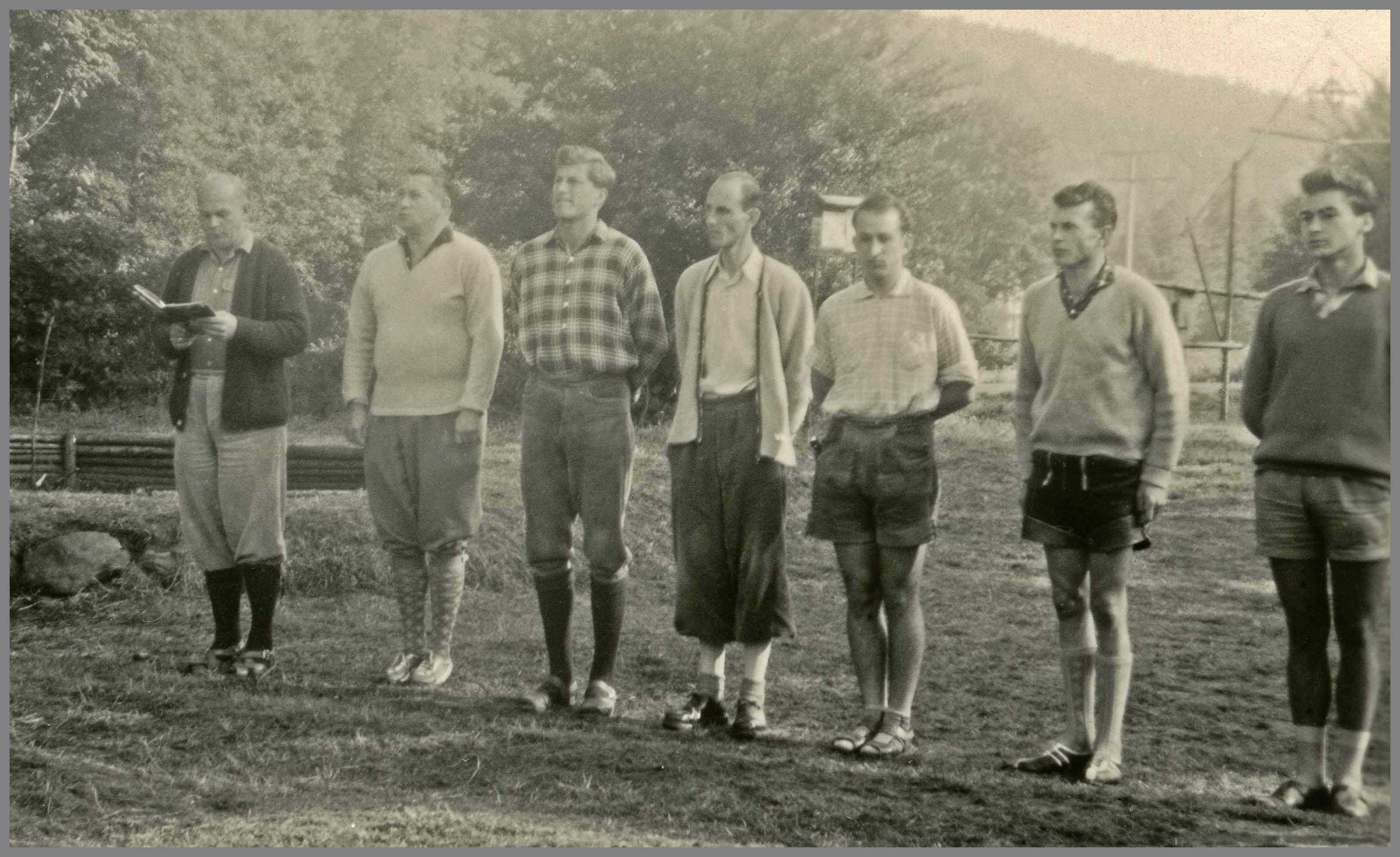 Ossi Bse, Rolf Nitsch, Rochus Reiter, Horst Pobel, Toni Komenda, Sepp Lexa, Pit Schowanek