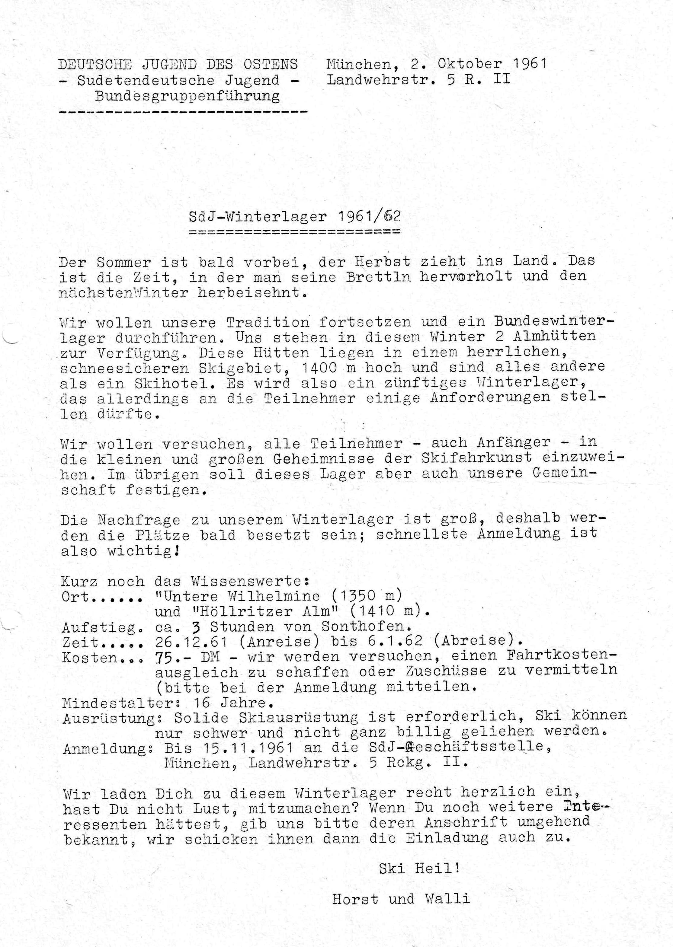 Ausschreibung