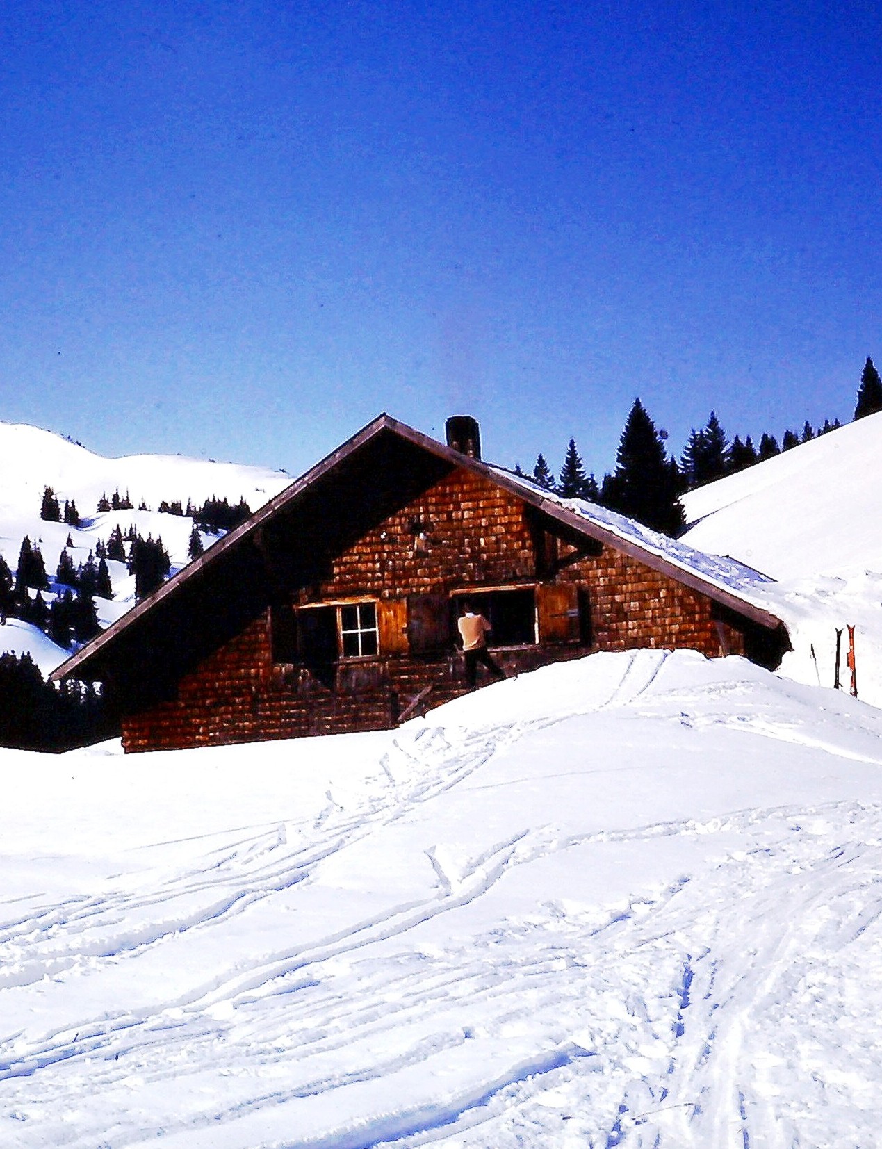 die Wilhelmine tief im Schnee