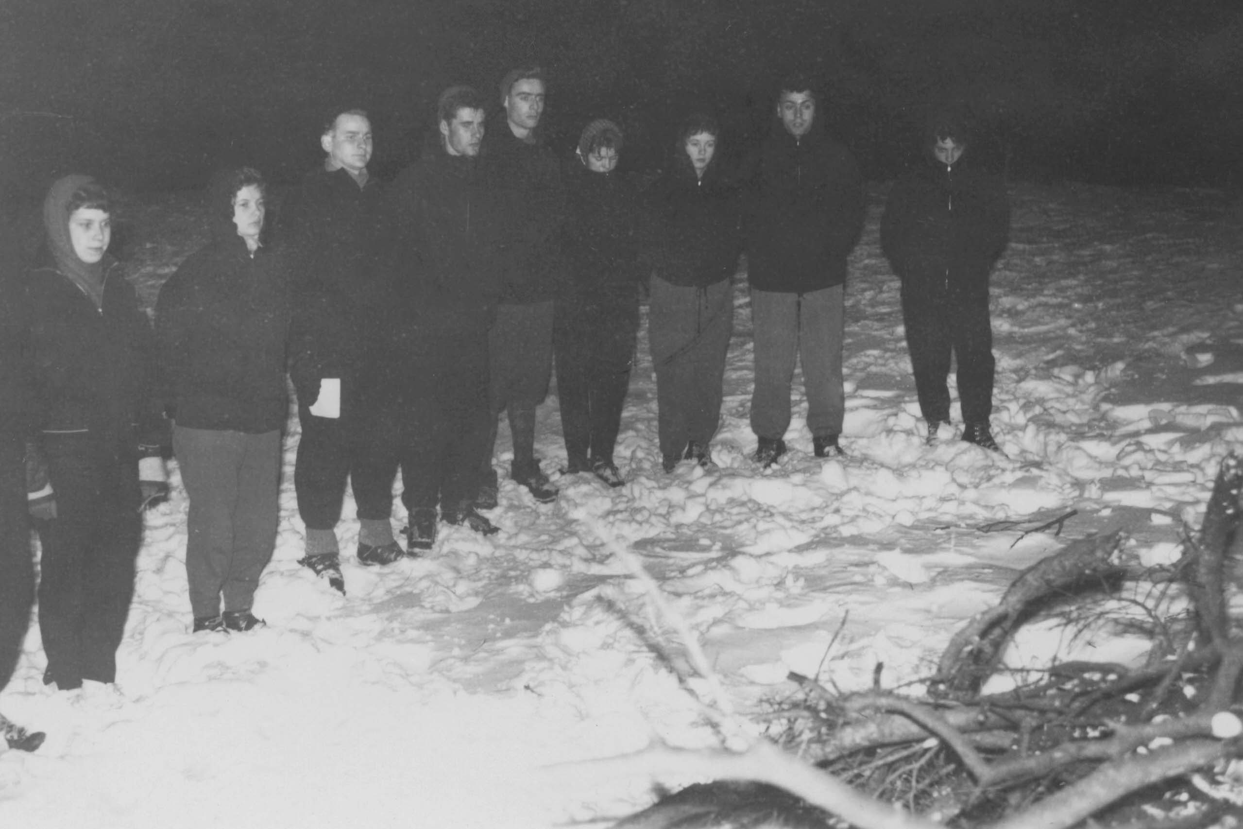Anmarsch zur Silvesterfeier