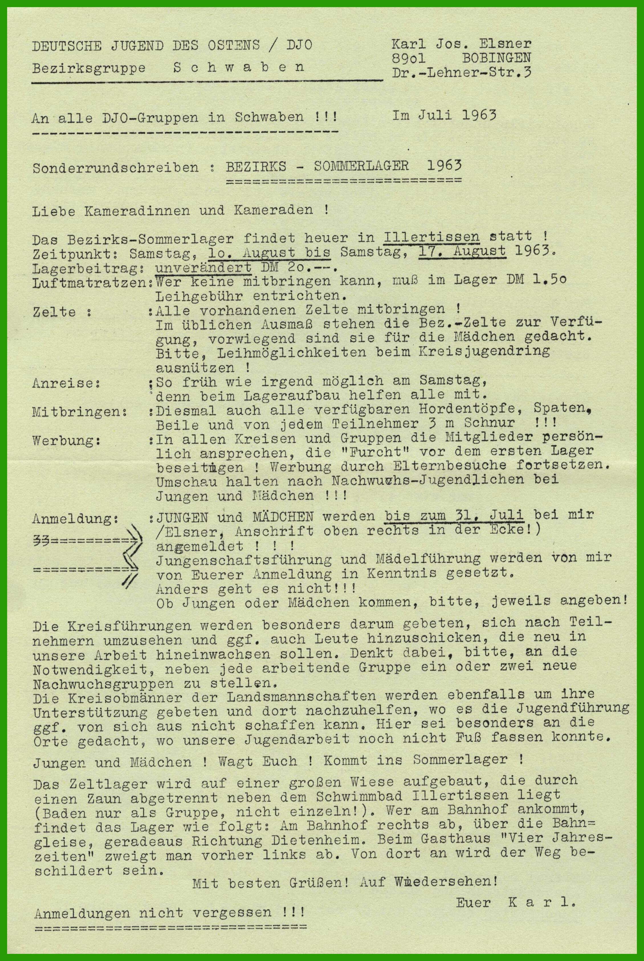Ausschreibung