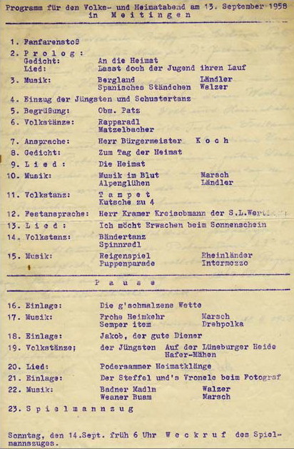 Programm Sept 58