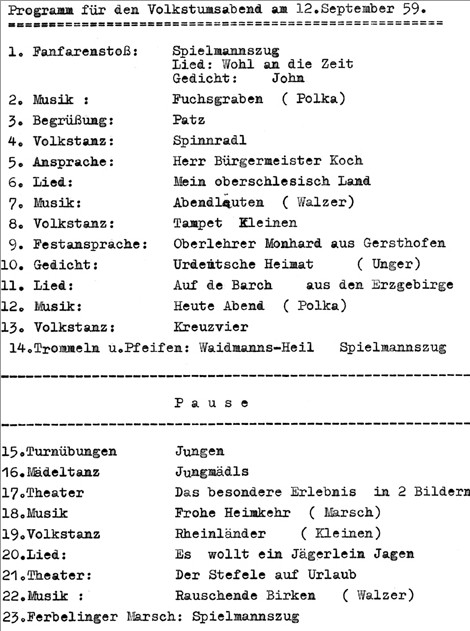 Programm Sept 59