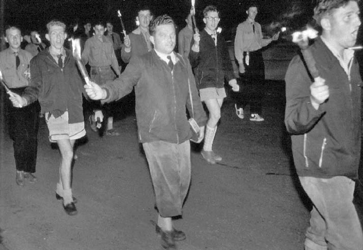 Sudetendeutscher Tag in Nuernberg beim Fackelzug