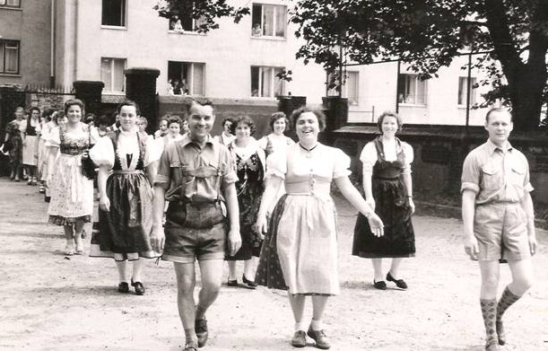 Beim Landestreffen der SL 1956