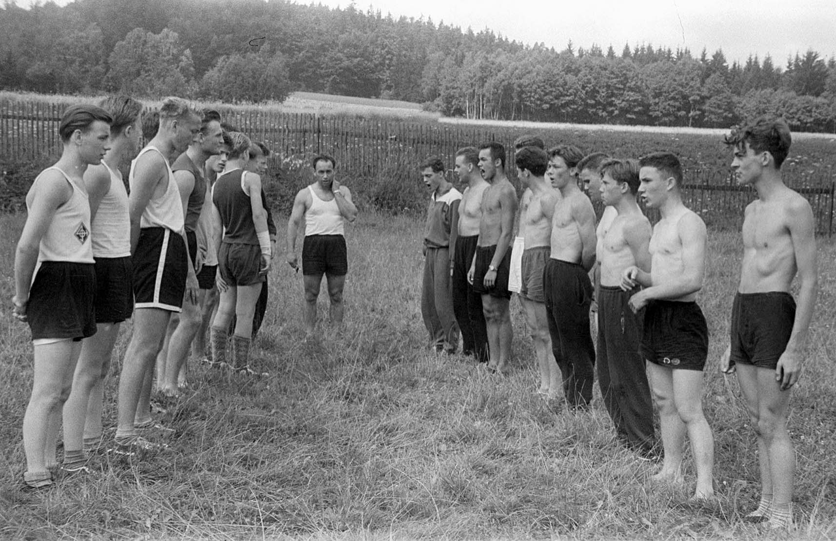 Vor dem Wettkampf, Foto von Helmut Nachtigall