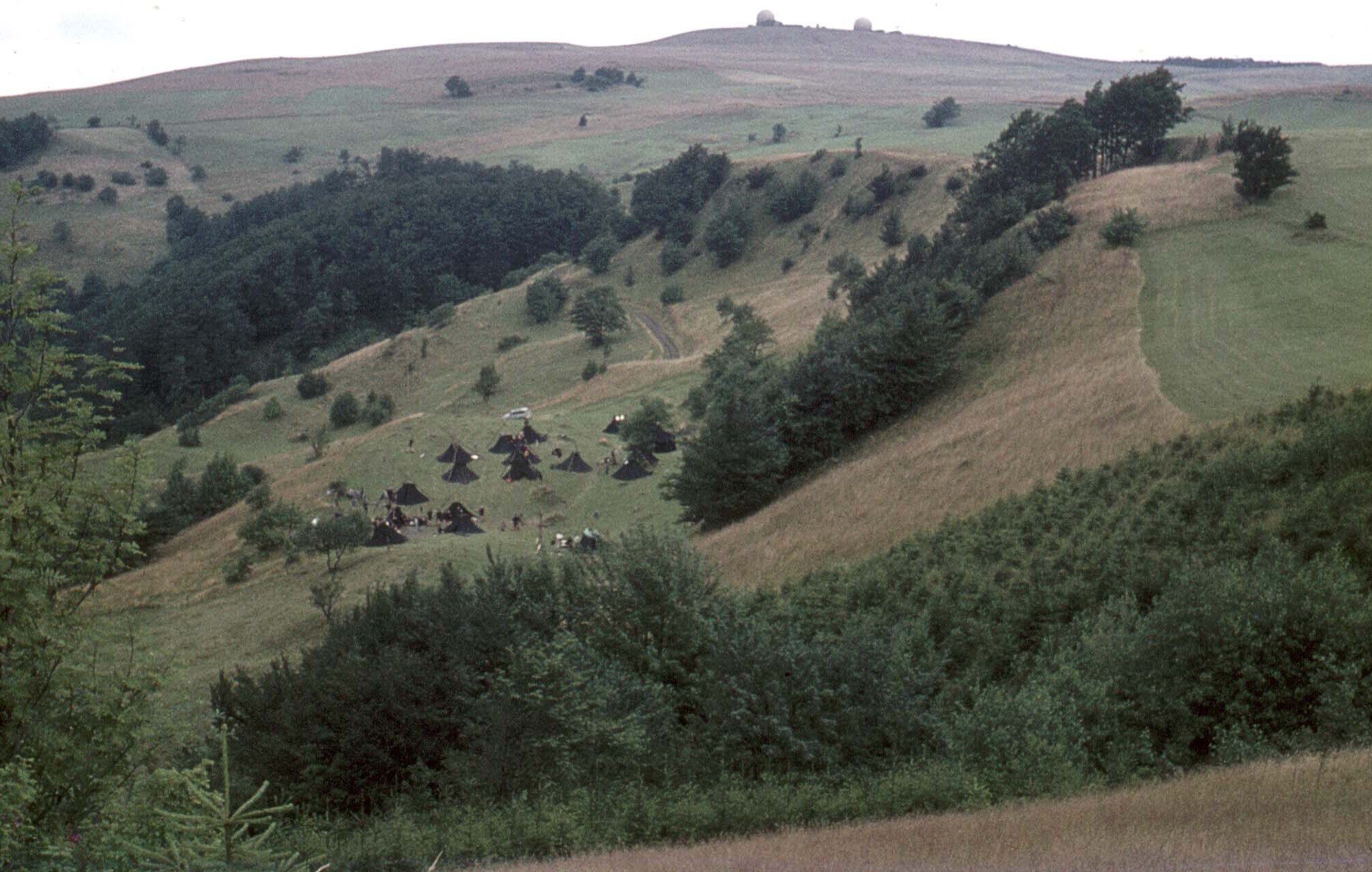 Einer der Lagerpltze, vor der Wasserkuppe