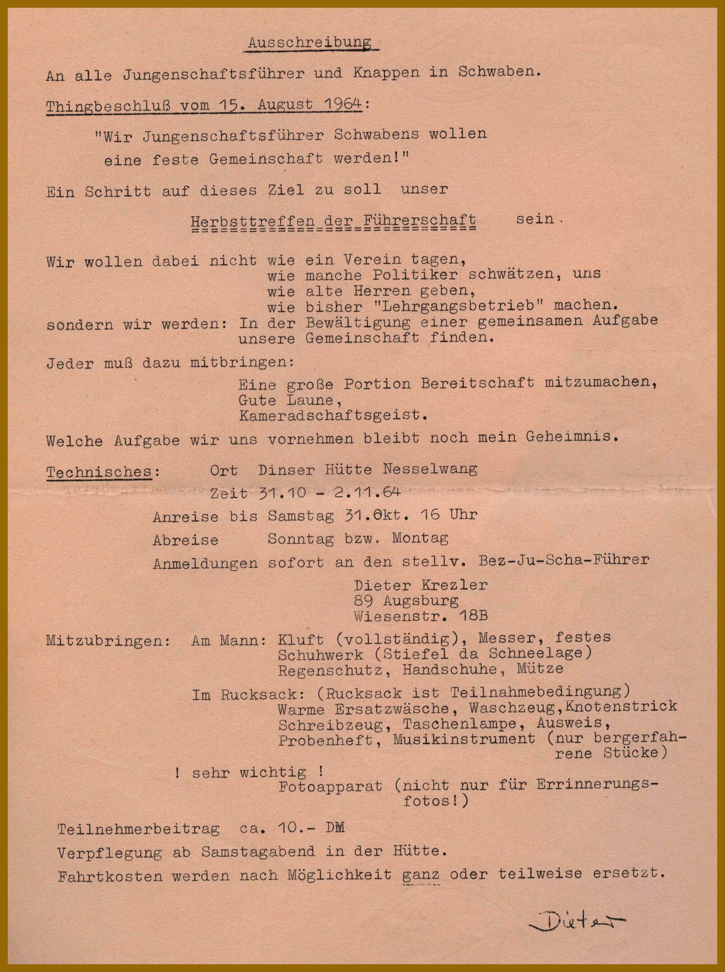 Vorbereitung