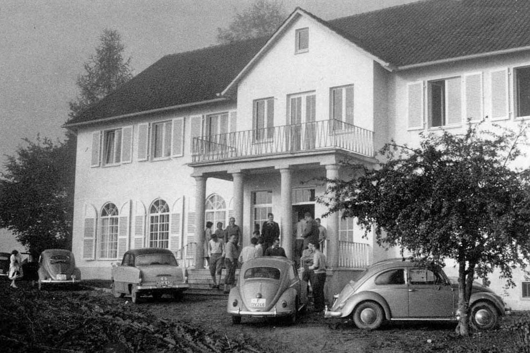 Eingangsfront im Jahr 1958