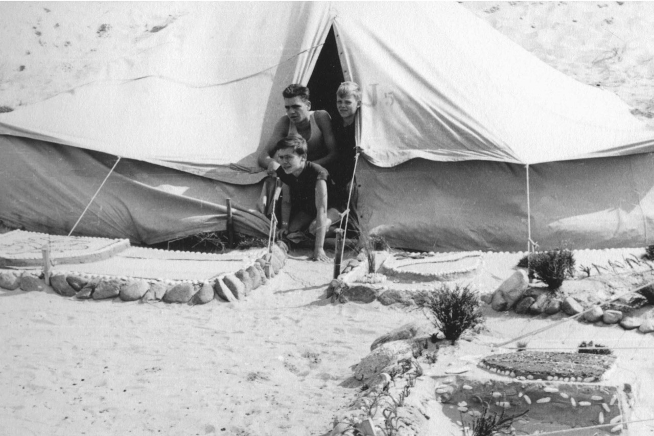 Zelteingang Jungenlager 1953