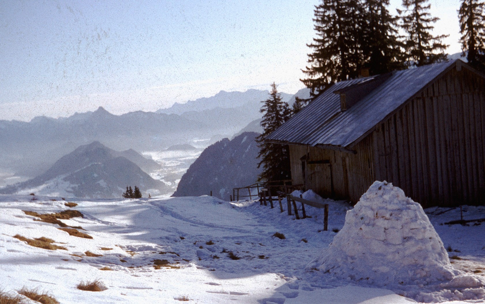 Bei der Dinser Htte, Foto von Ende 1963